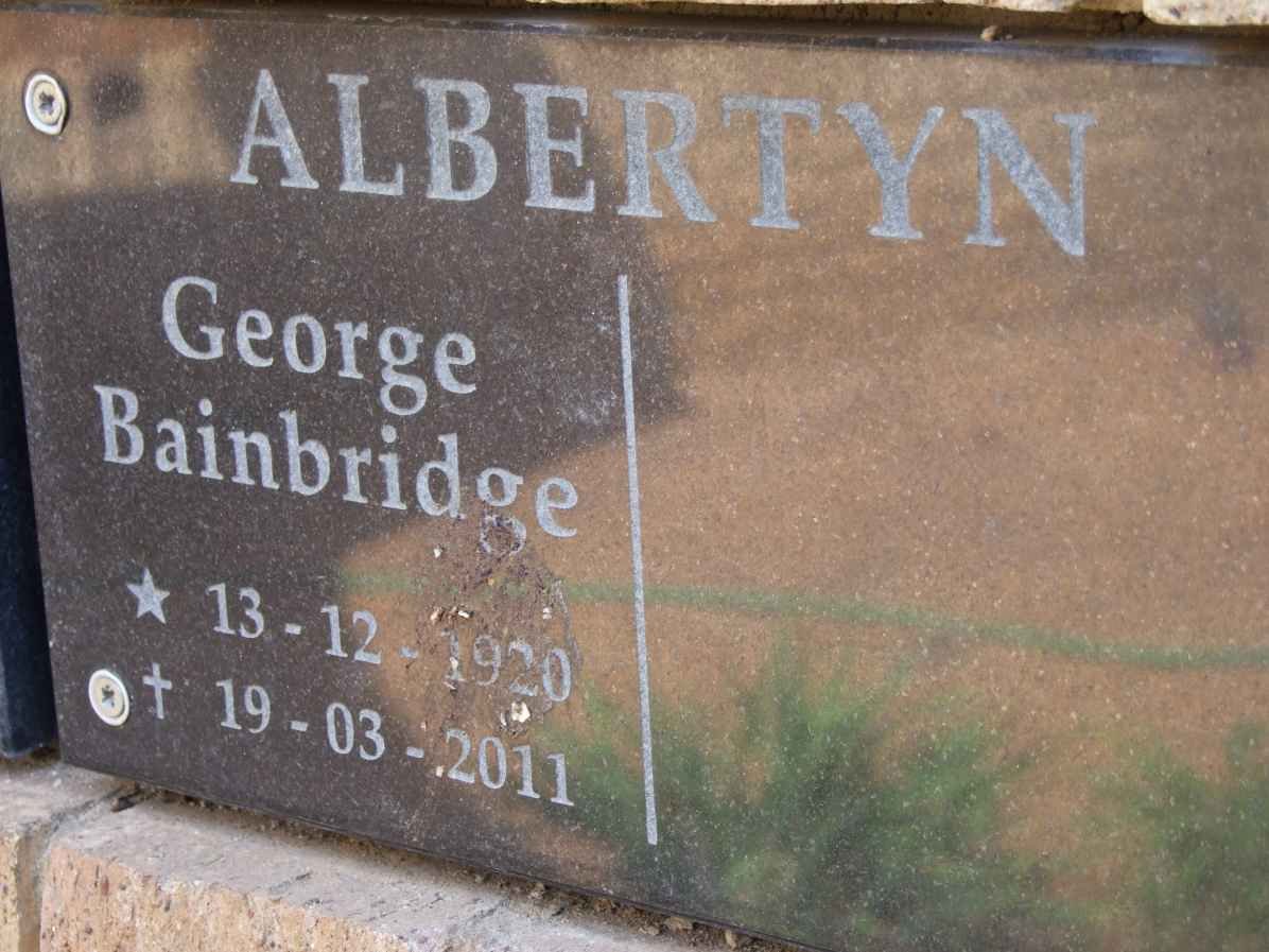 ALBERTYN George Bainbridge 1920-2011