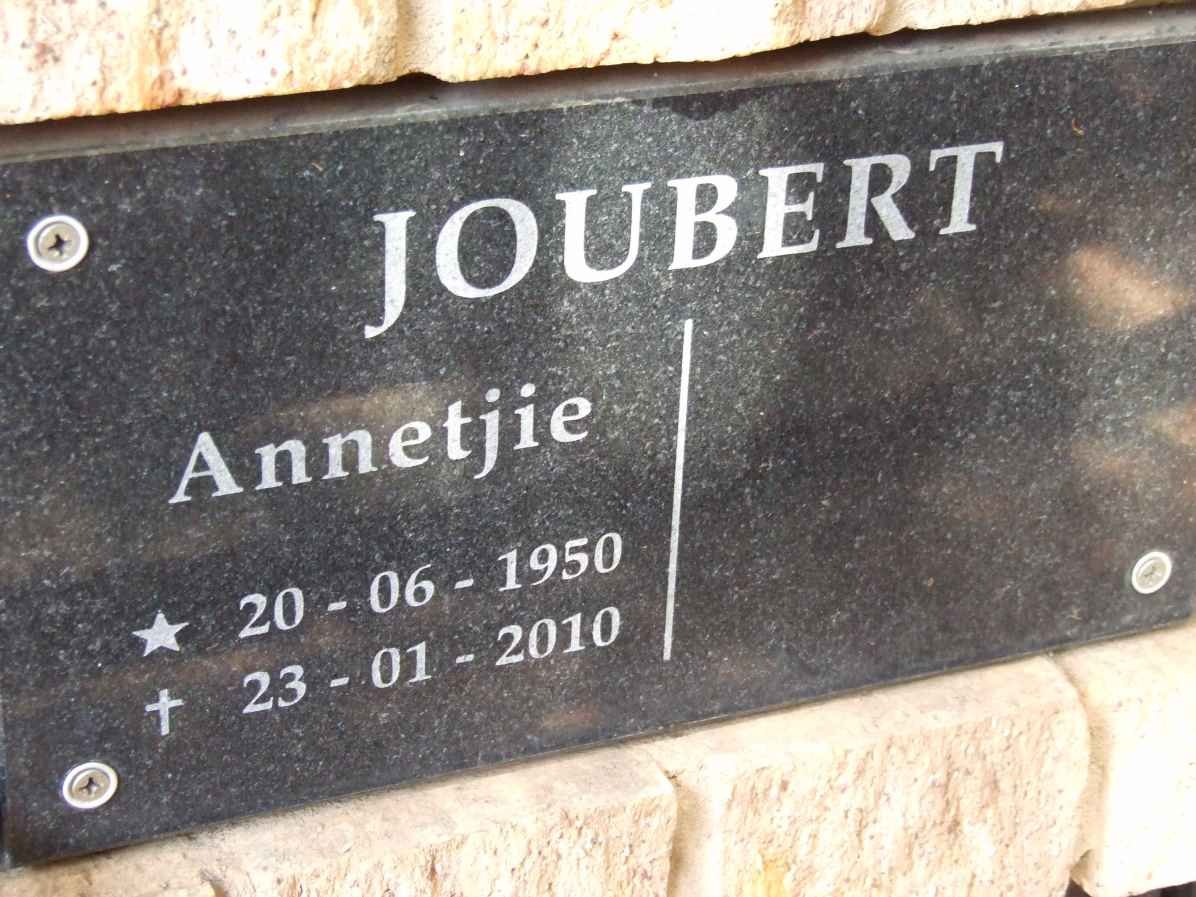 JOUBERT Annetjie 1950-2010