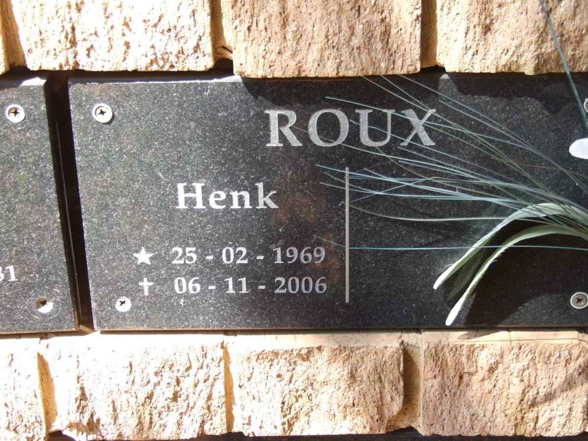 ROUX Henk 1969-2006