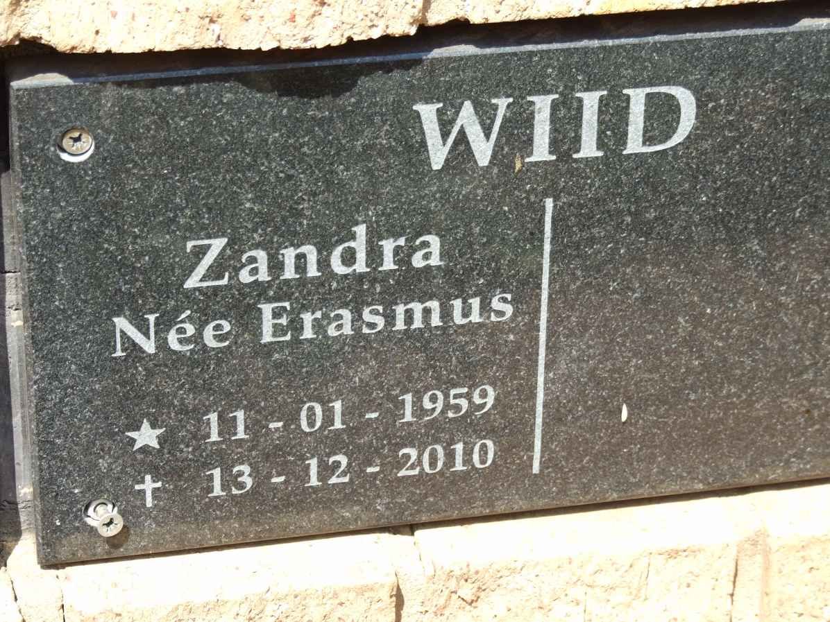 WIID Zandra nee ERASMUS 1959-2010