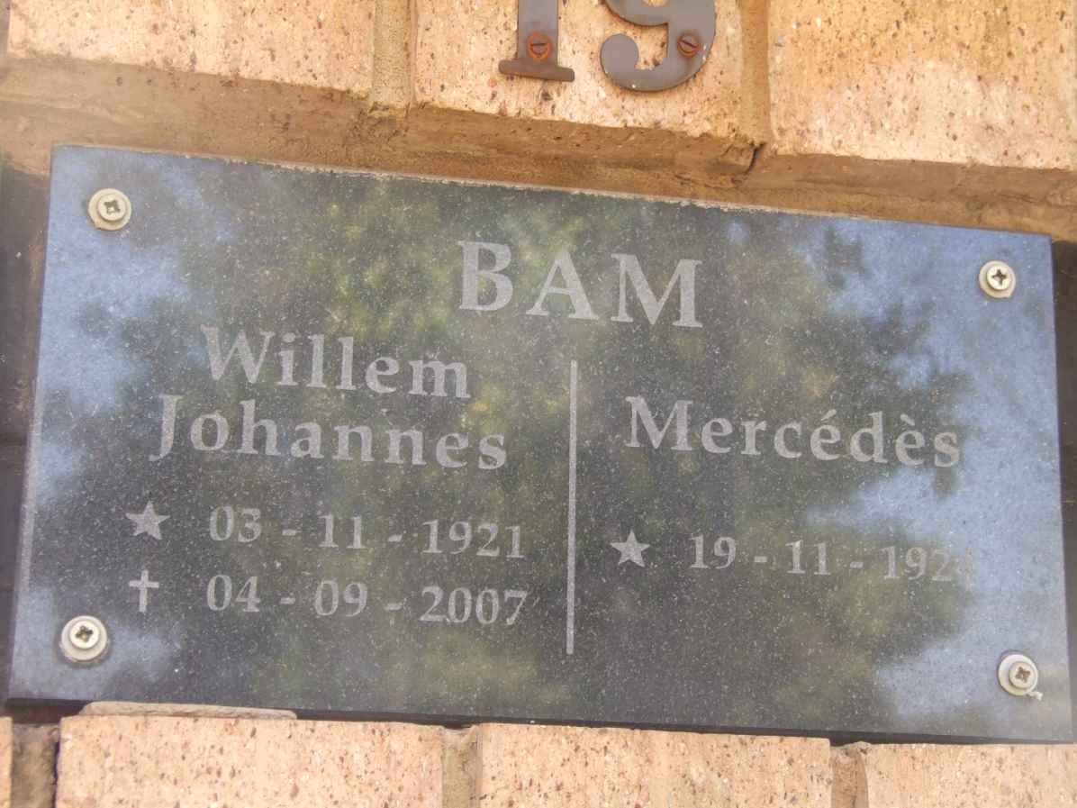 BAM Willem Johannes 1921-2007 &amp; Mercedes 192?-