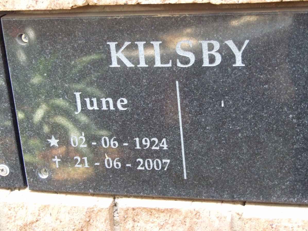 KILSBY June 1924-2007