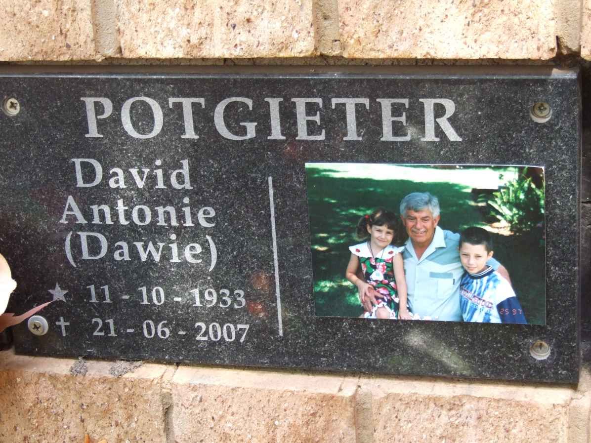 POTGIETER David Antonie 1933-2007