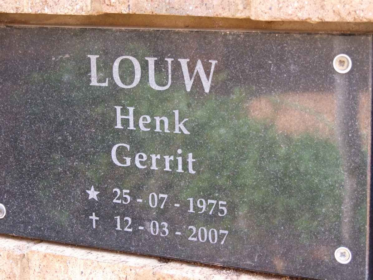 LOUW Henk Gerrit 1975-2007