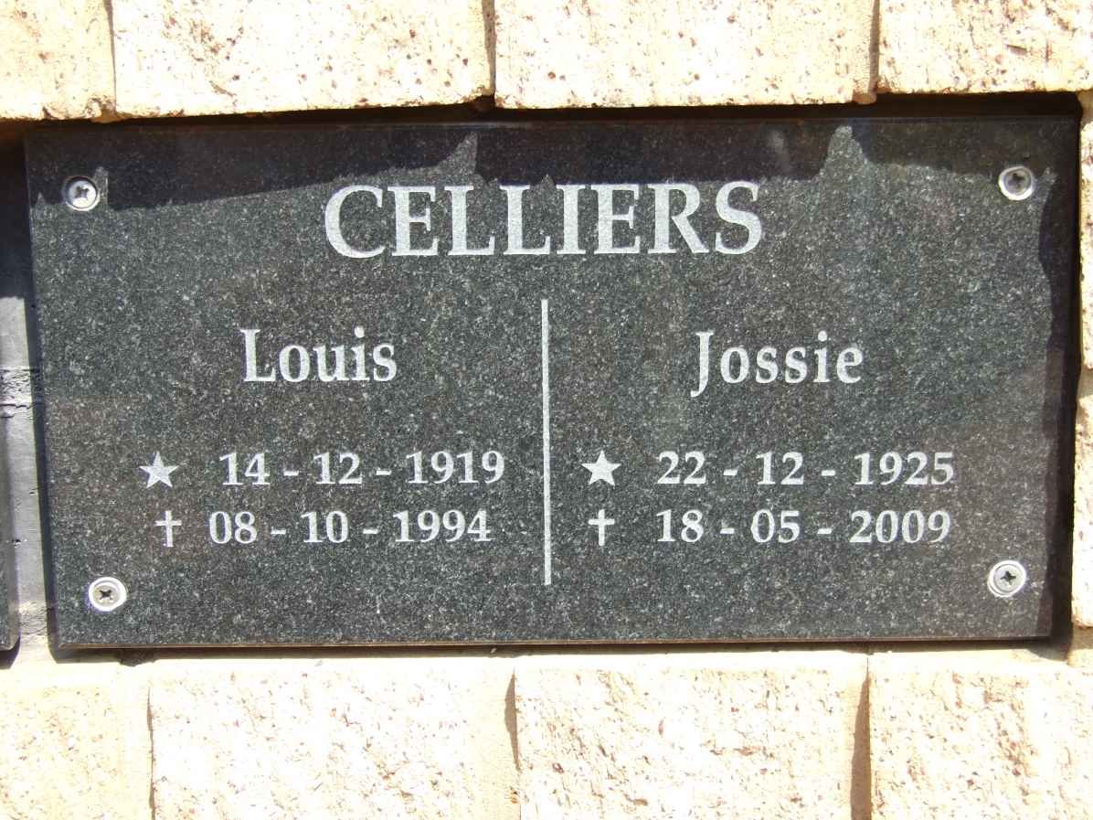 CELLIERS Louis 1919-1994 &amp; Jossie 1925-2009