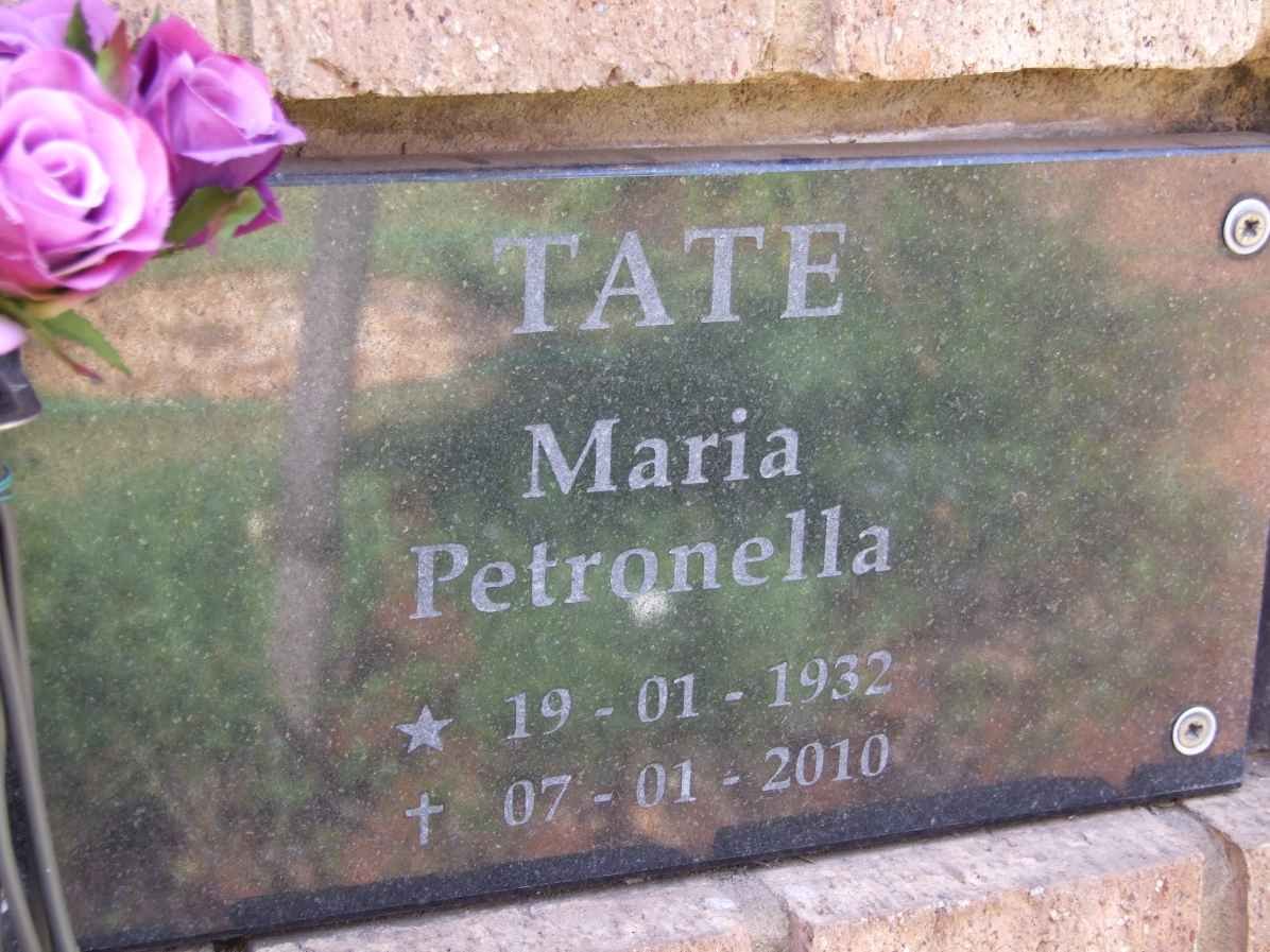 TATE Maria Petronella 1932-2010