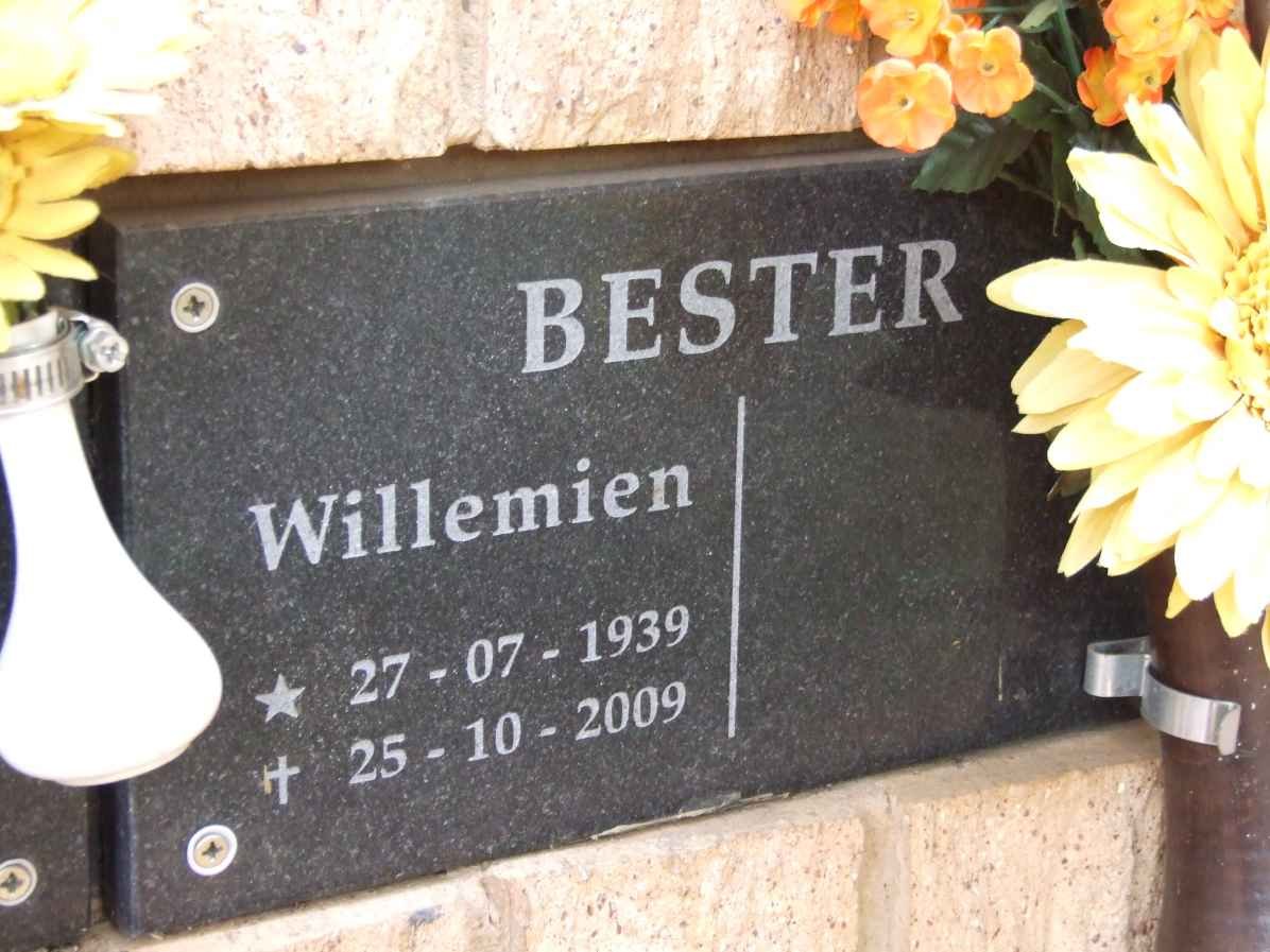 BESTER Willemien 1939-2009