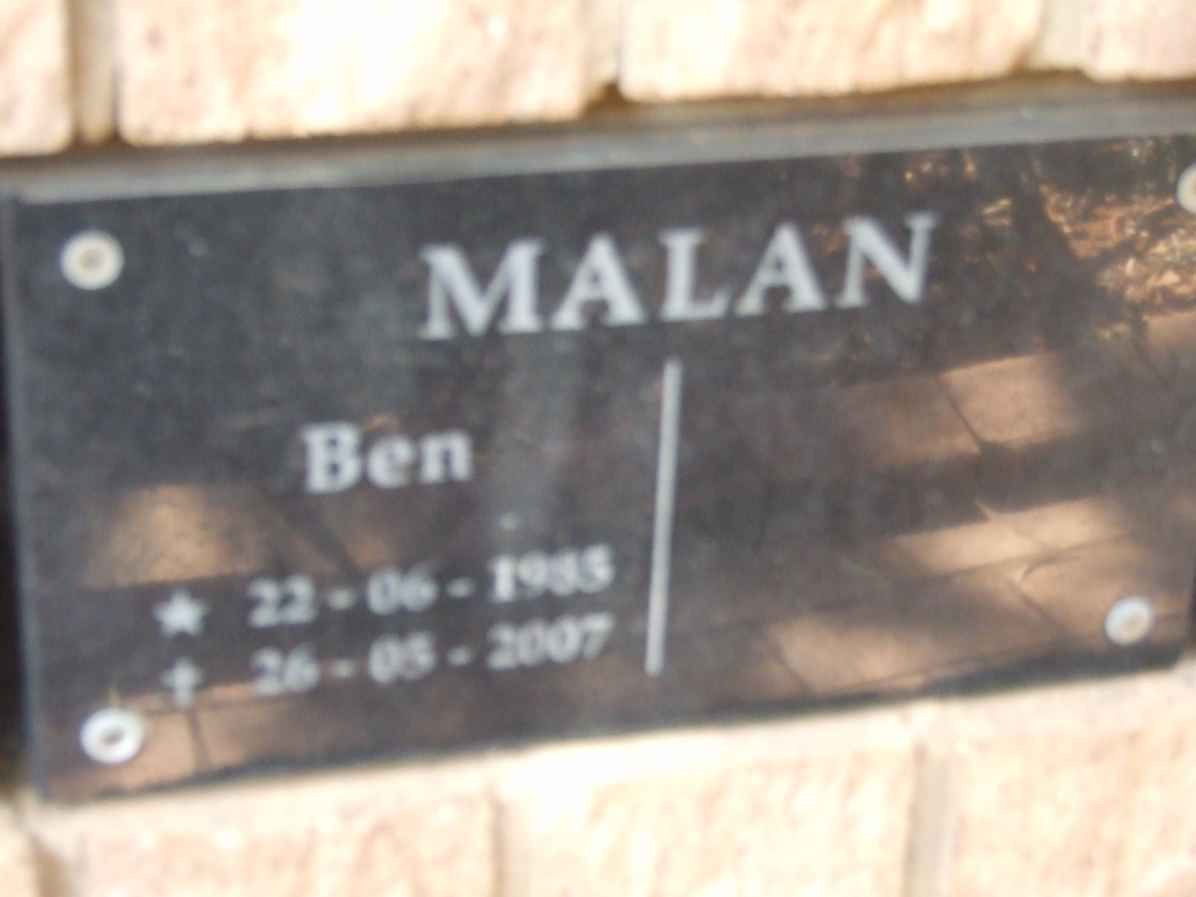 MALAN Ben 19??-2007