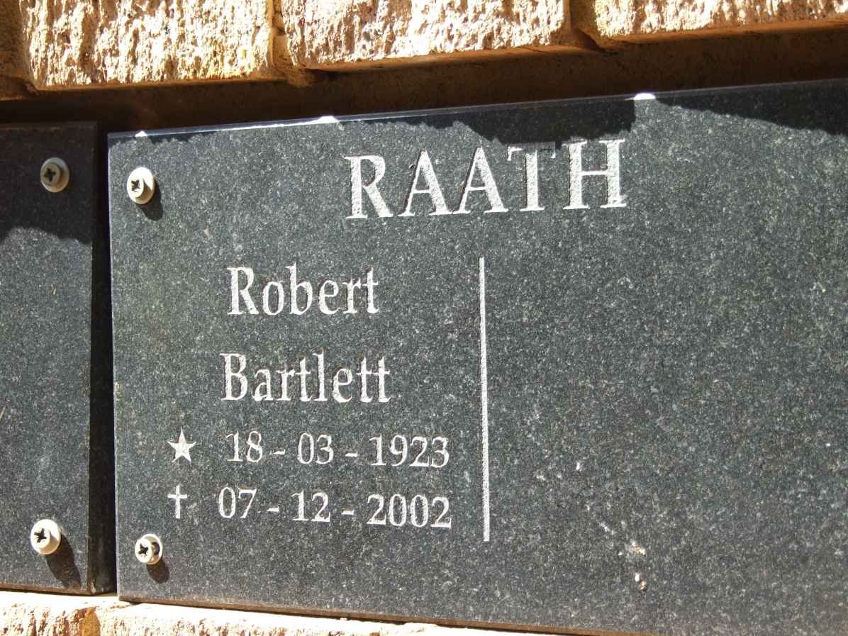 RAATH Robert Bartlett 1923-2002