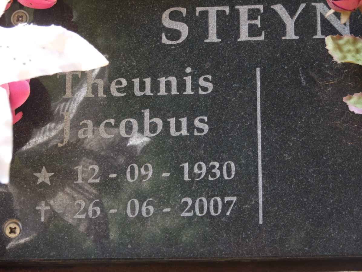STEYN Theunis Jacobus 1930-2007