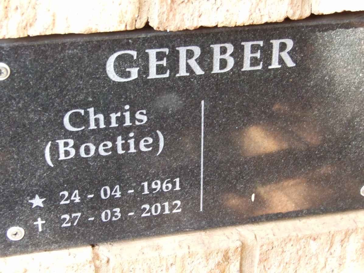 GERBER Chris 1961-2012