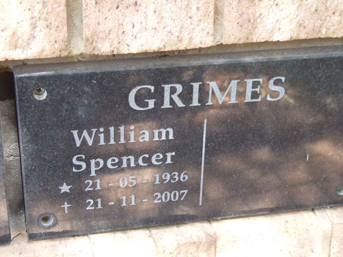 GRIMES William Spencer 1936-2007