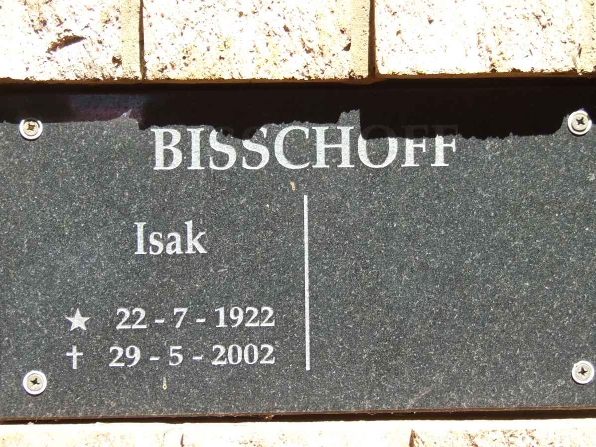 BISSCHOFF Isak 1922-2002