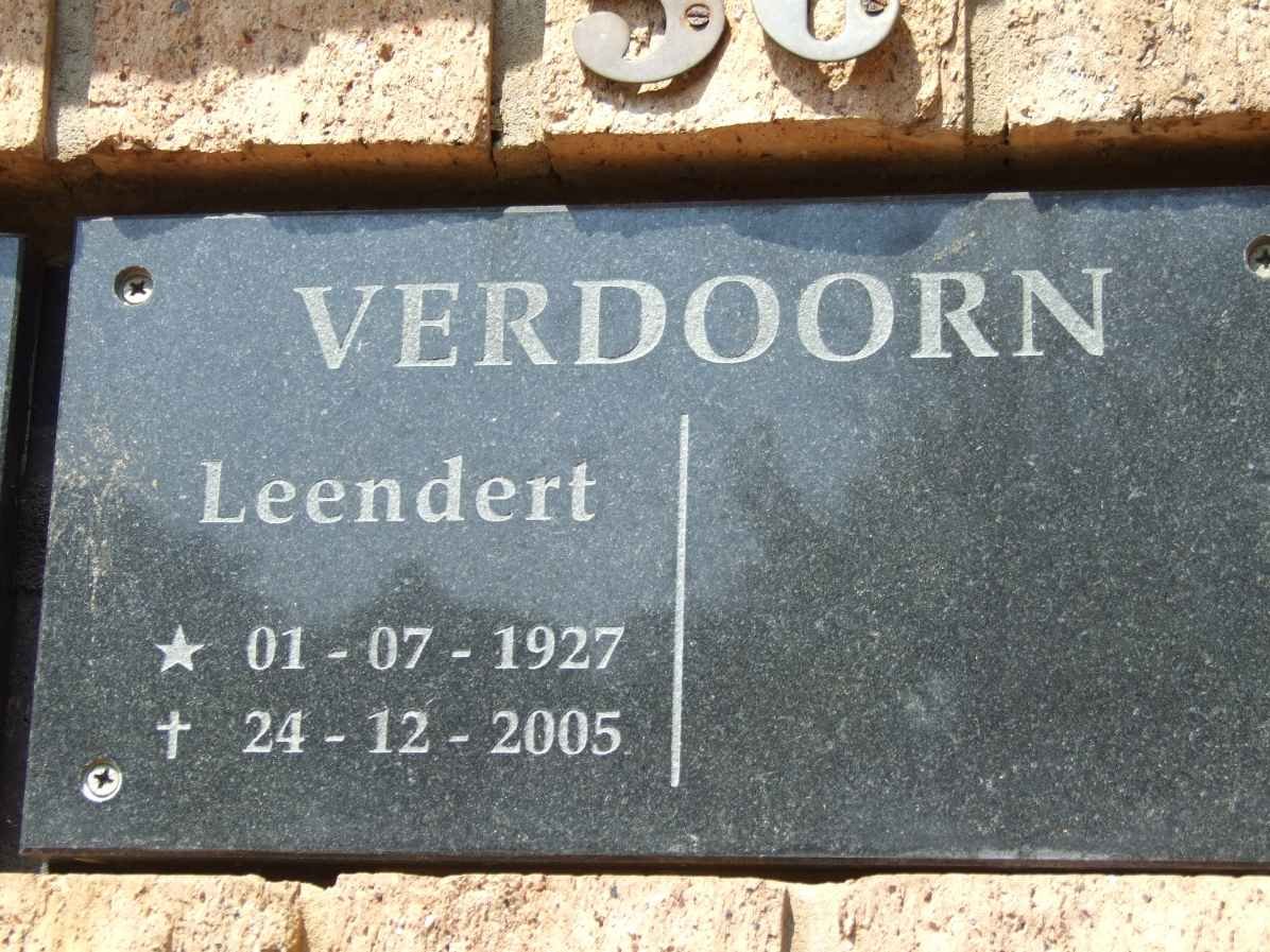 VERDOORN Leendert 1927-2005