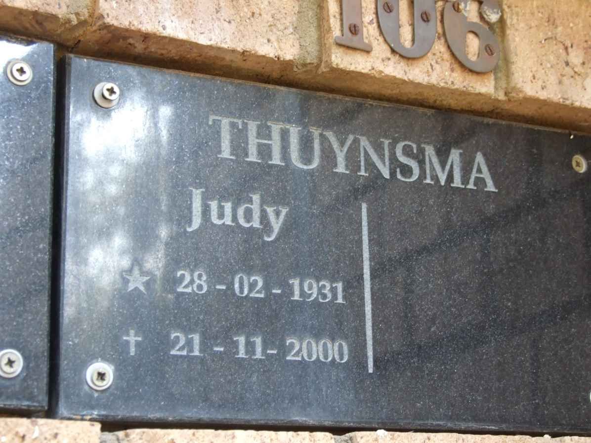 THUYNSMA Judy 1931-2000