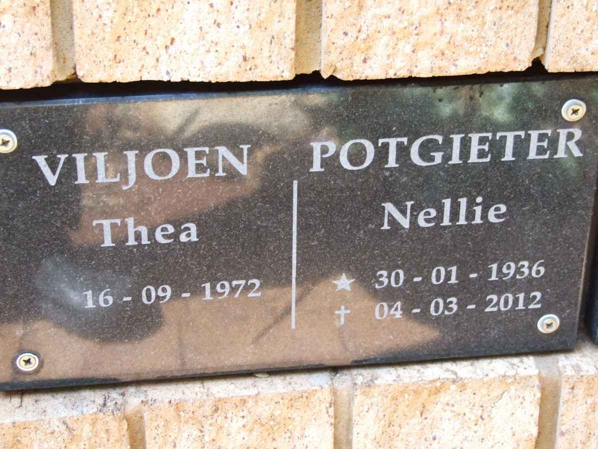 VILJOEN Thea 1972- :: POTGIETER Nellie 1936-2012