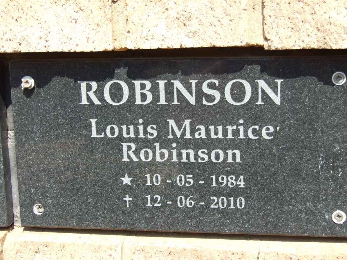 ROBINSON Louis Maurice 1984-2010