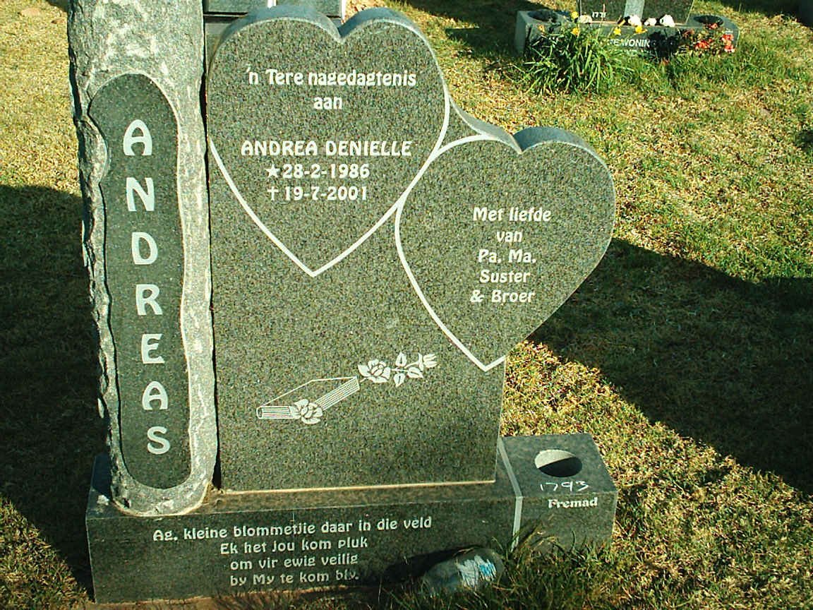 ANDREAS Andrea Denielle 1986-2001