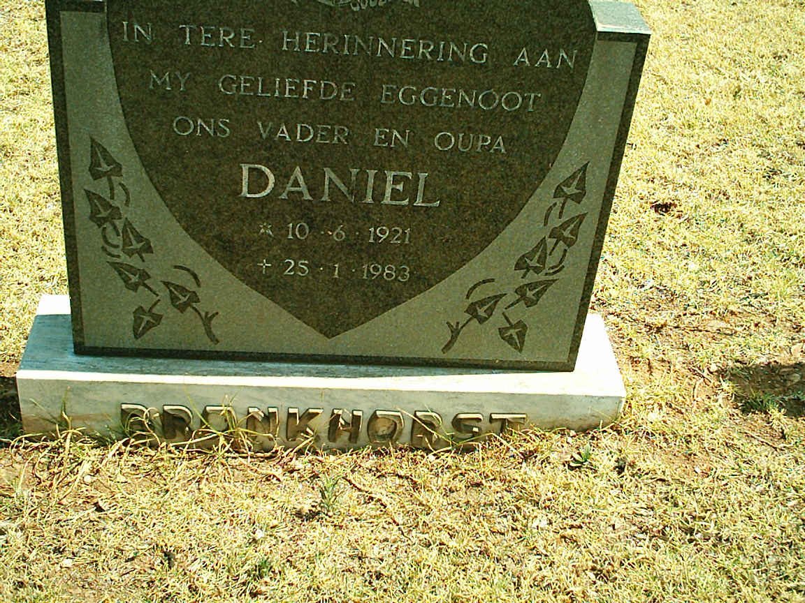 BRONKHORST Daniel 1921-1983