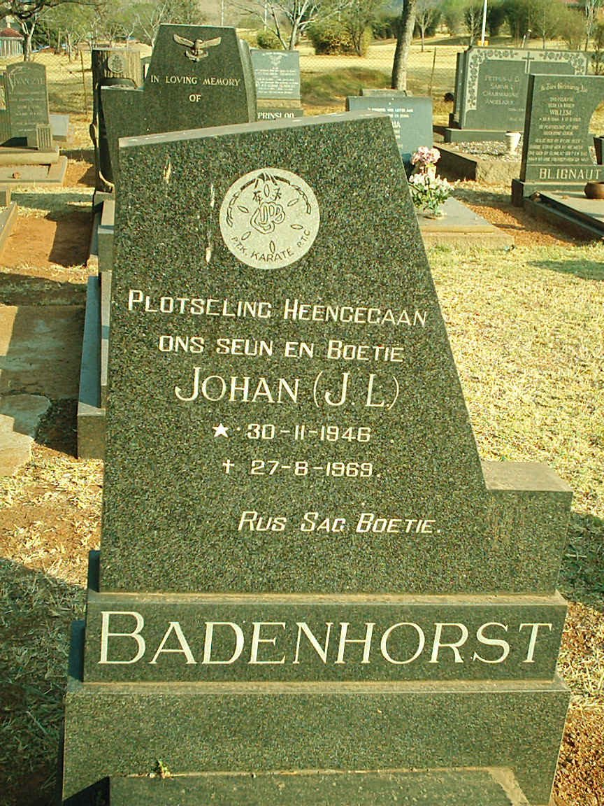 BADENHORST J.L. 1946-1969