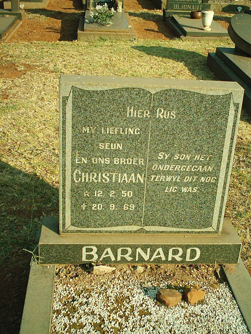 BARNARD Christiaan 1950-1969