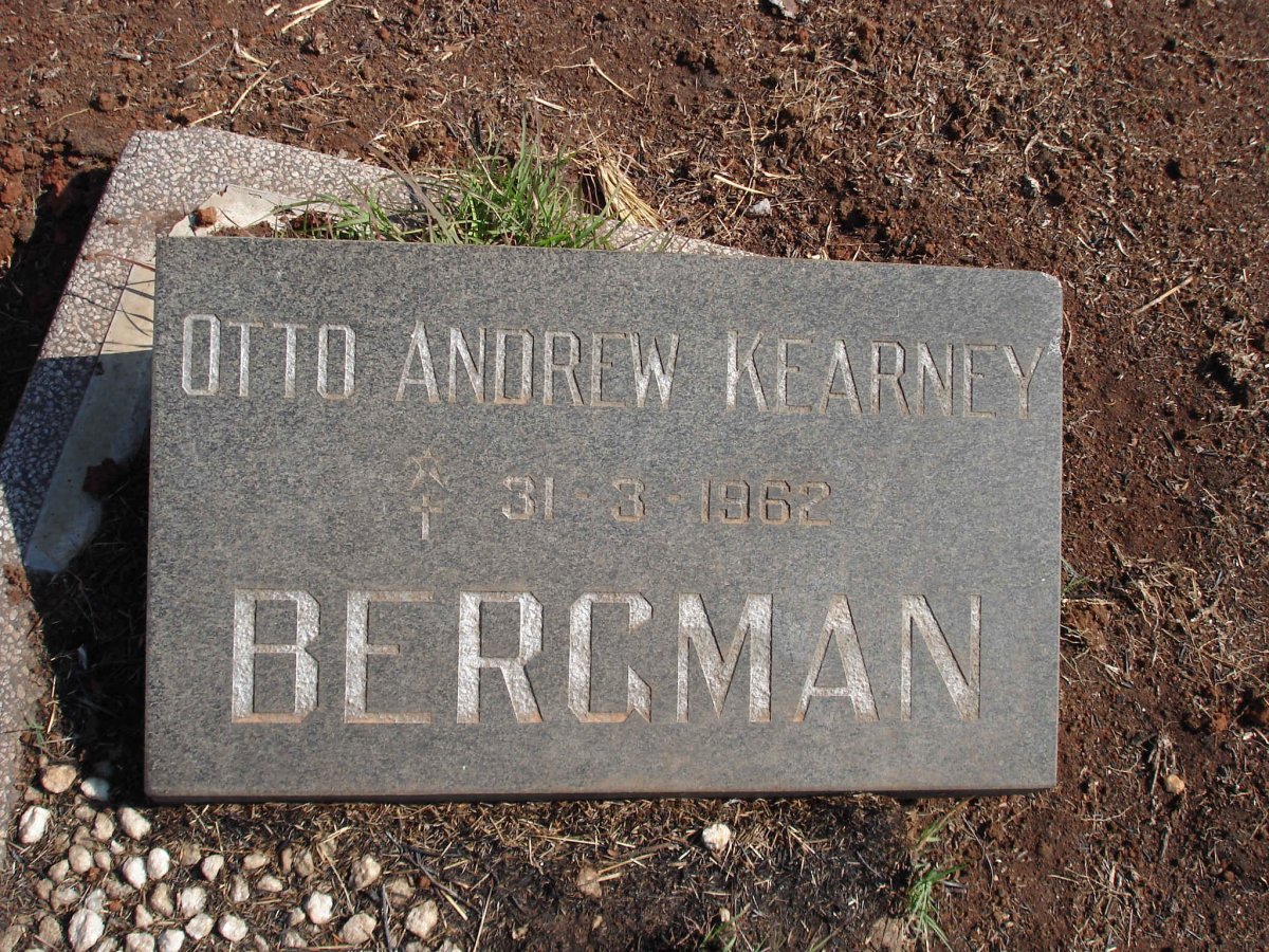 BERGMAN Otto Andrew Kearney -1962