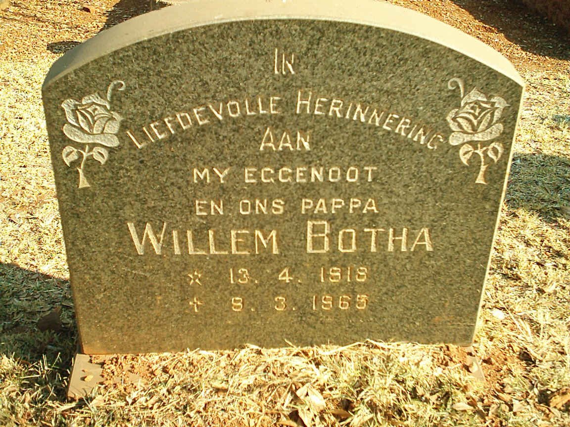 BOTHA Willem 1918-1965