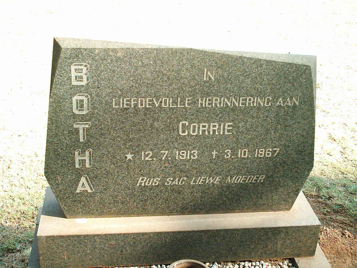 BOTHA Corrie 1913-1967
