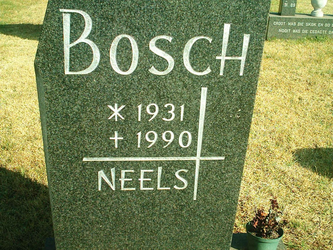BOSCH Neels 1931-1990