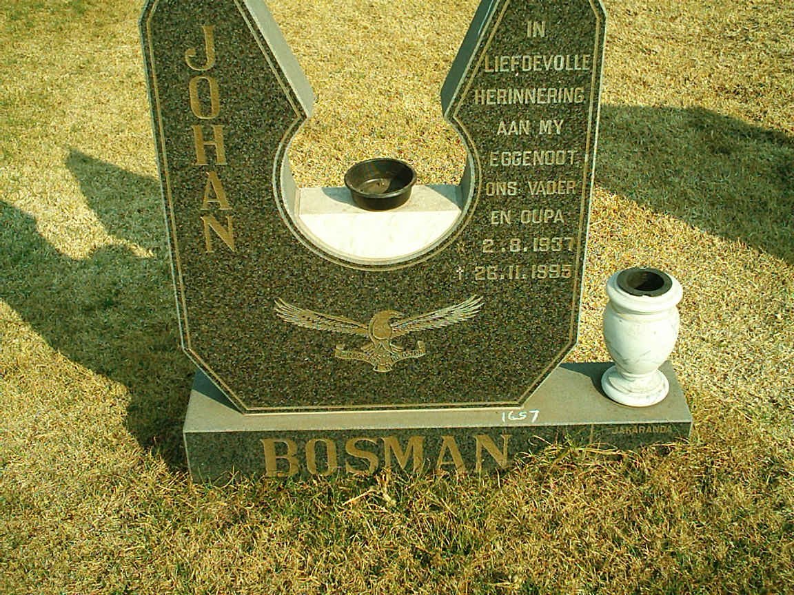 BOSMAN Johan 1937-1995
