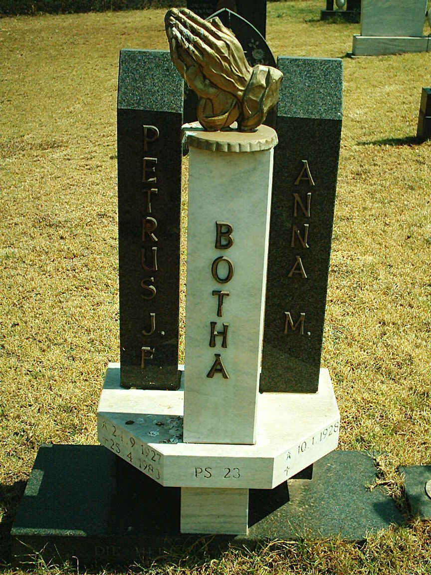 BOTHA Petrus J.F. 1927-1983 &amp; Anna M. 1928-