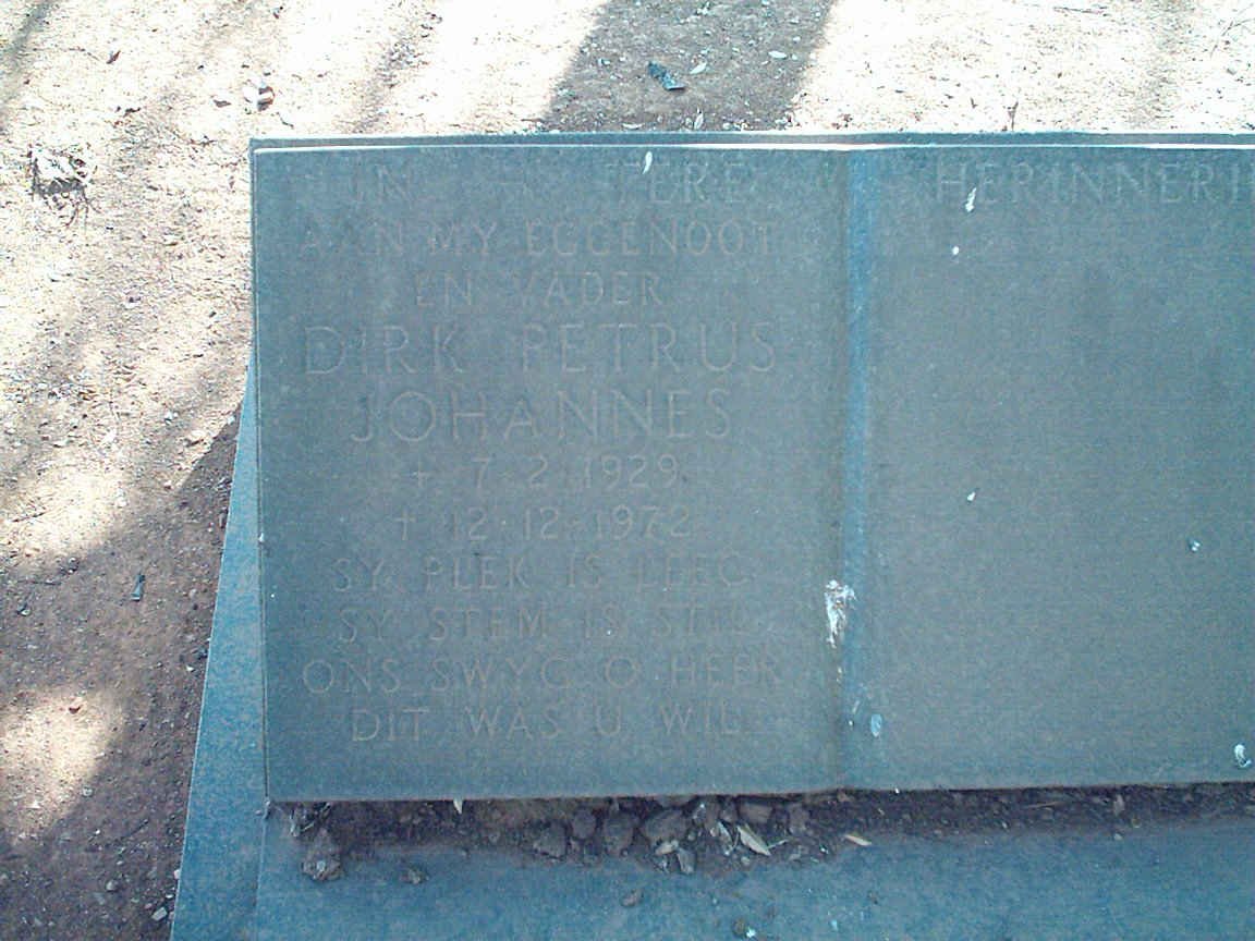 BEZUIDENHOUT Dirk Johannes 1929-1972