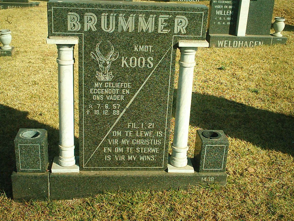 BRUMMER Koos 1957-1988