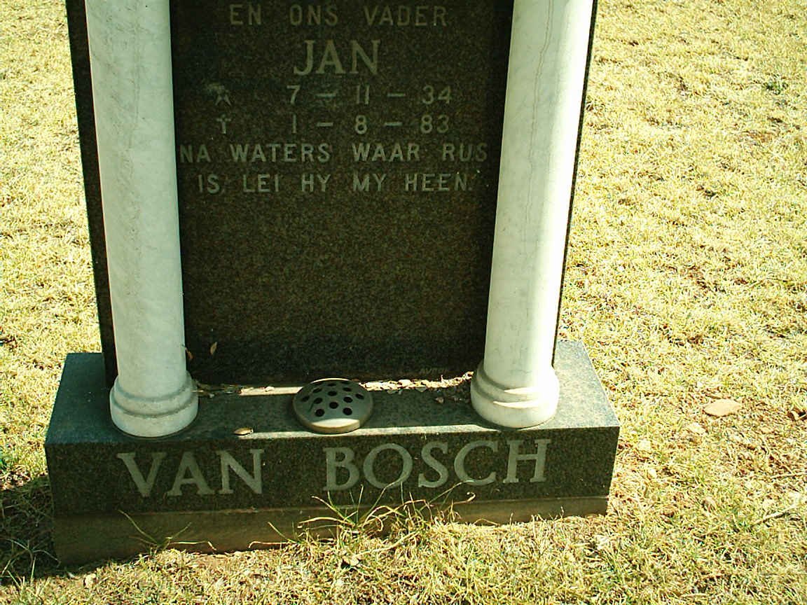 BOSCH Jan, van 1934-1983