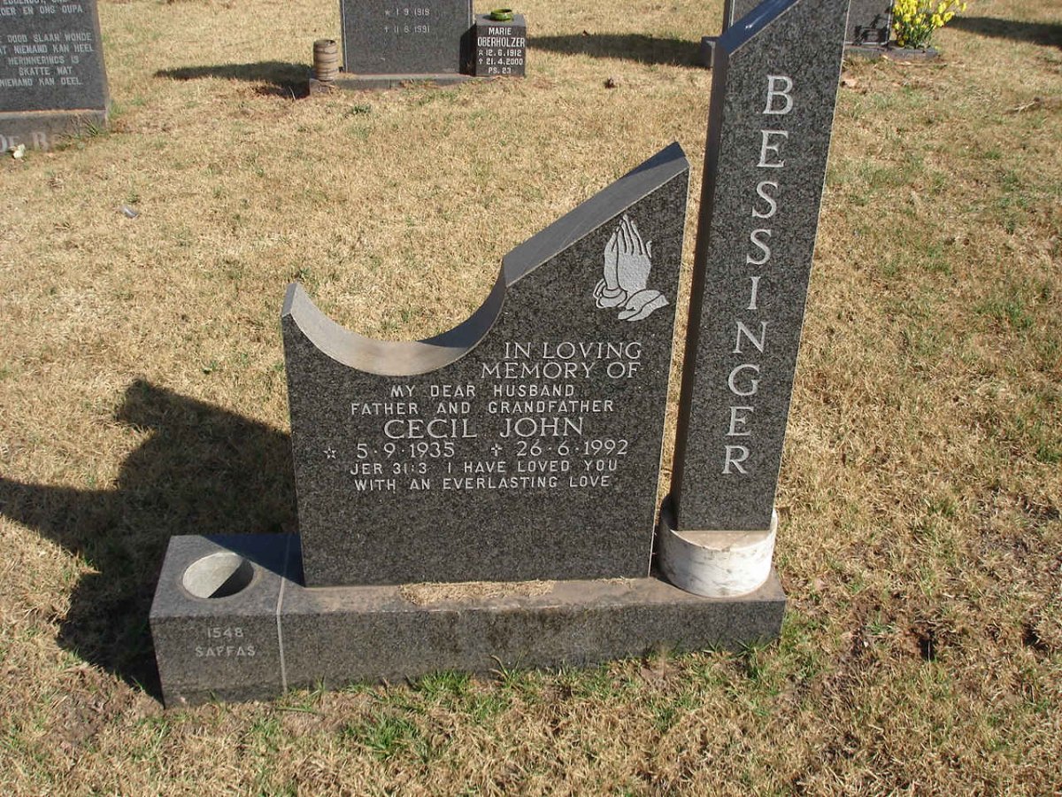 BESSINGER Cecil John 1935-1992