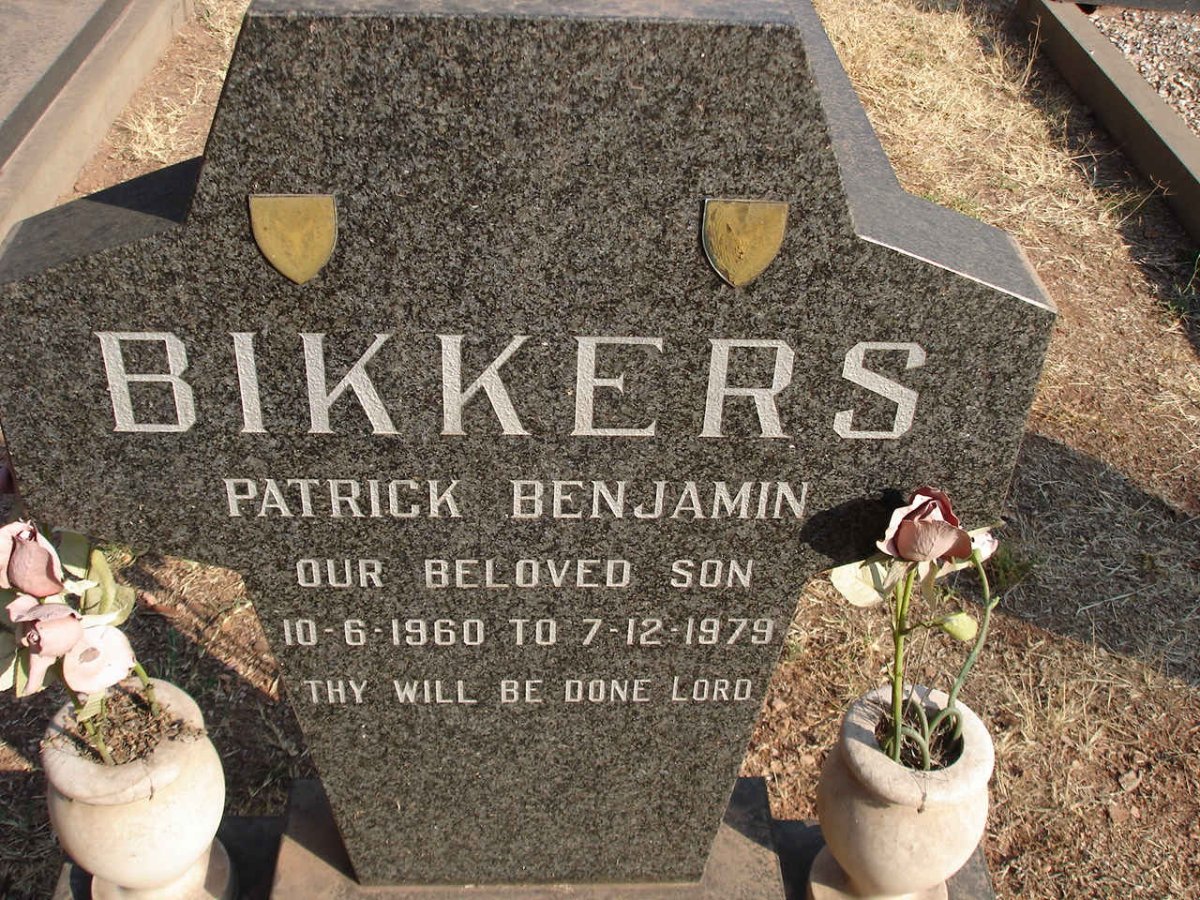 BIKKERS Patrick Benjamin 1960-1979