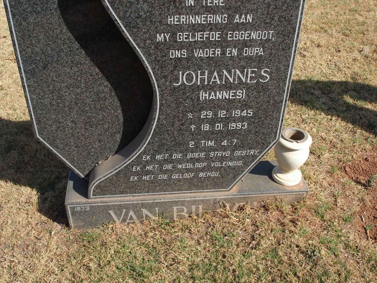 BILJON Johannes, van 1945-1993