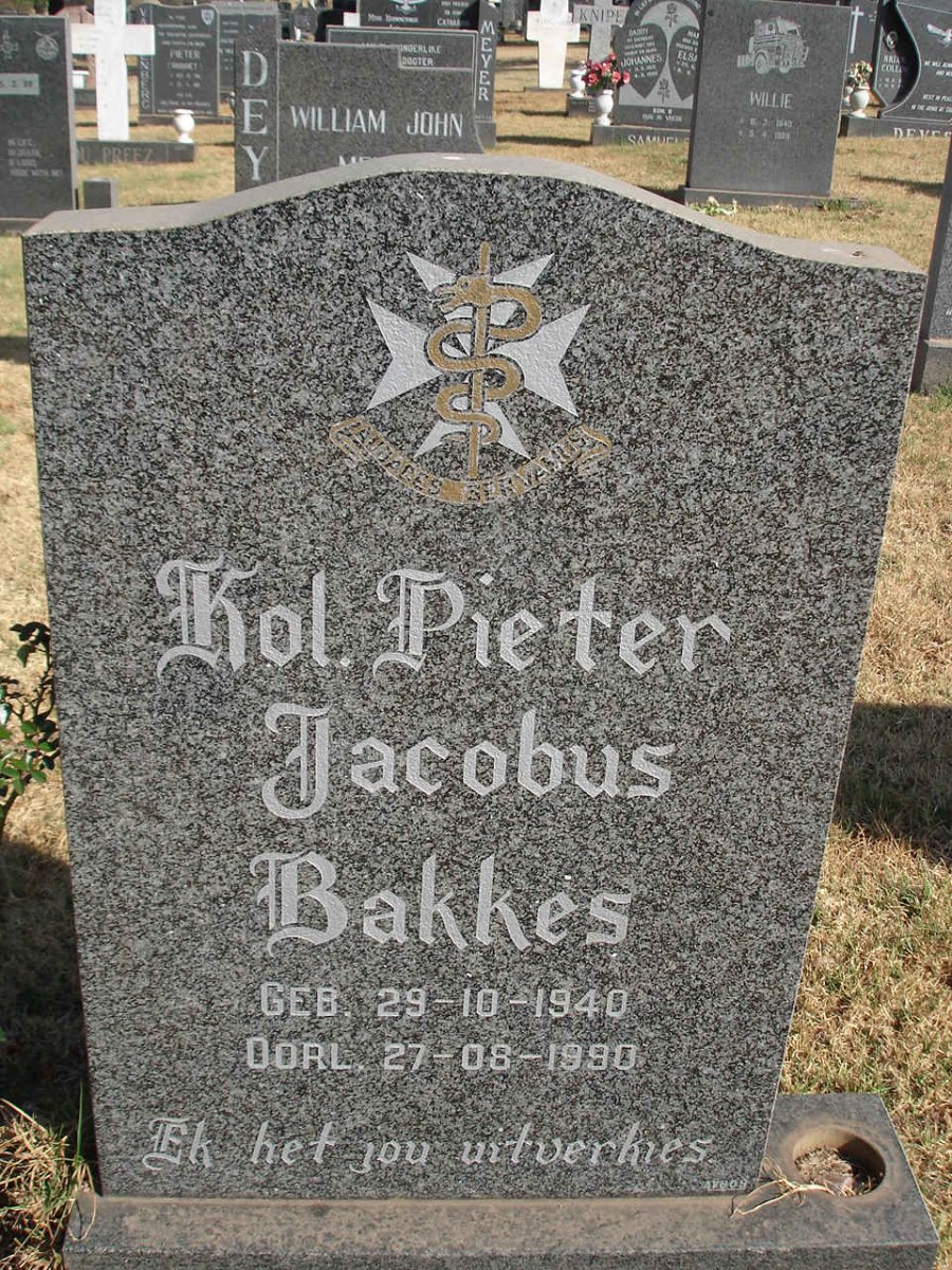 BAKKES Pieter Jacobus 1940-1990