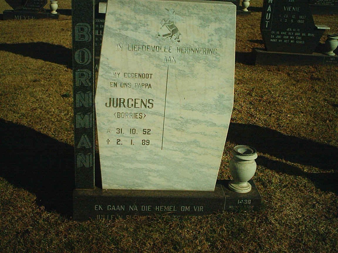 BORNMAN Jurgens 1952-1989