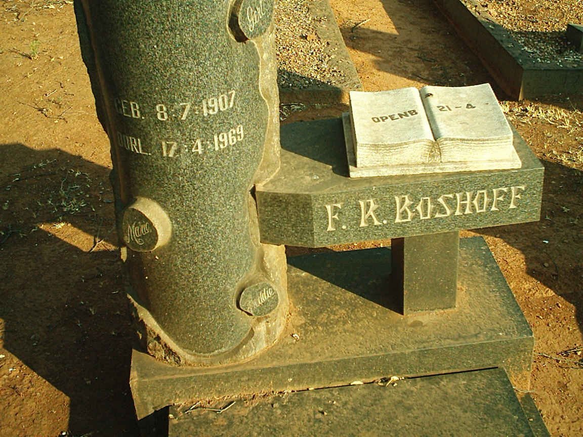 BOSHOFF F.R. 1907-1969