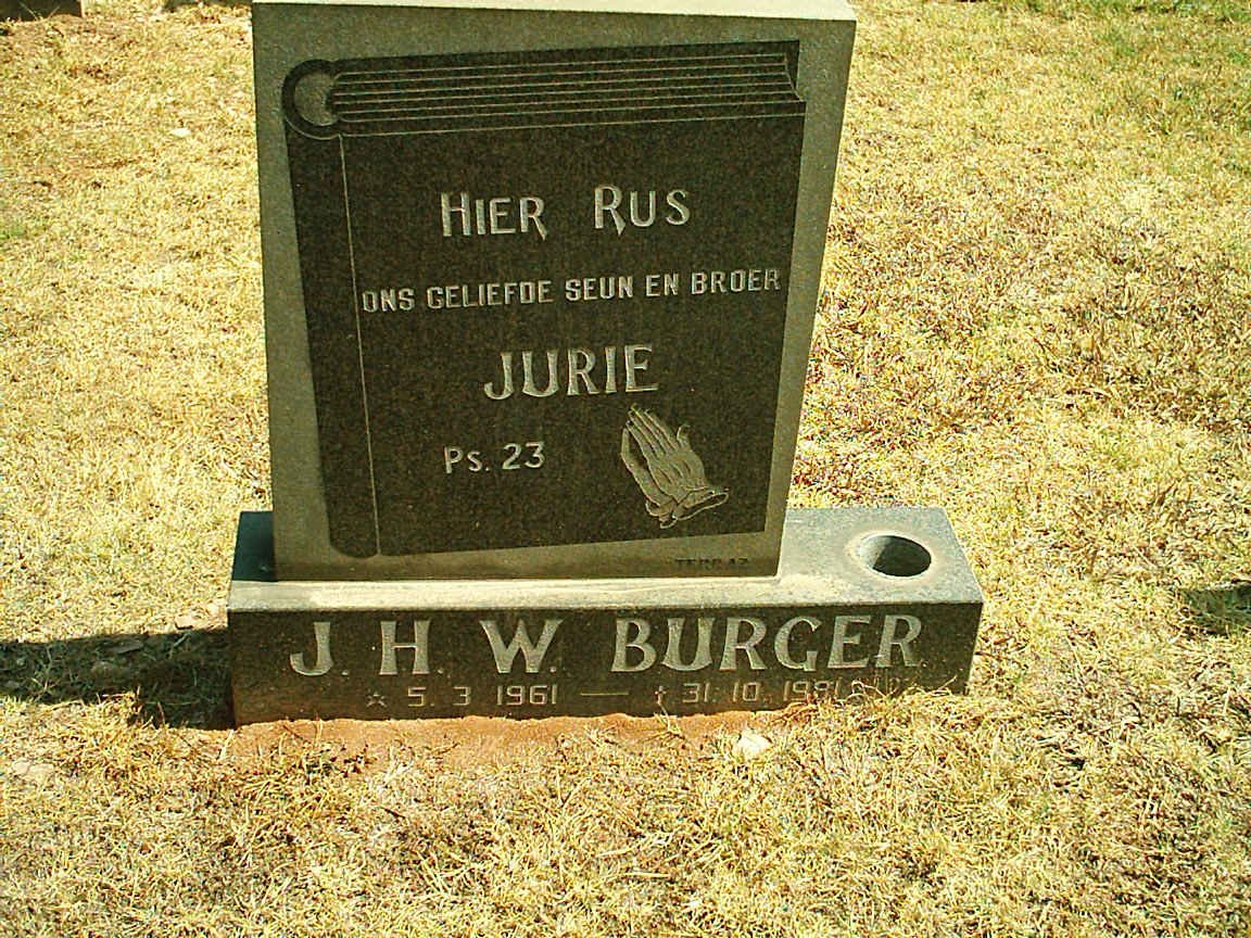 BURGER J.H.W. 1961-1981
