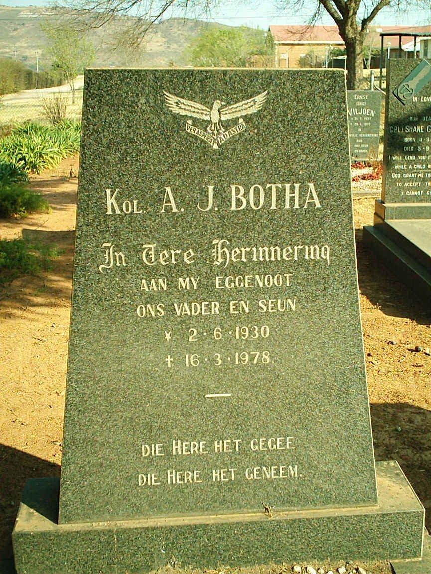 BOTHA A.J. 1930-1978