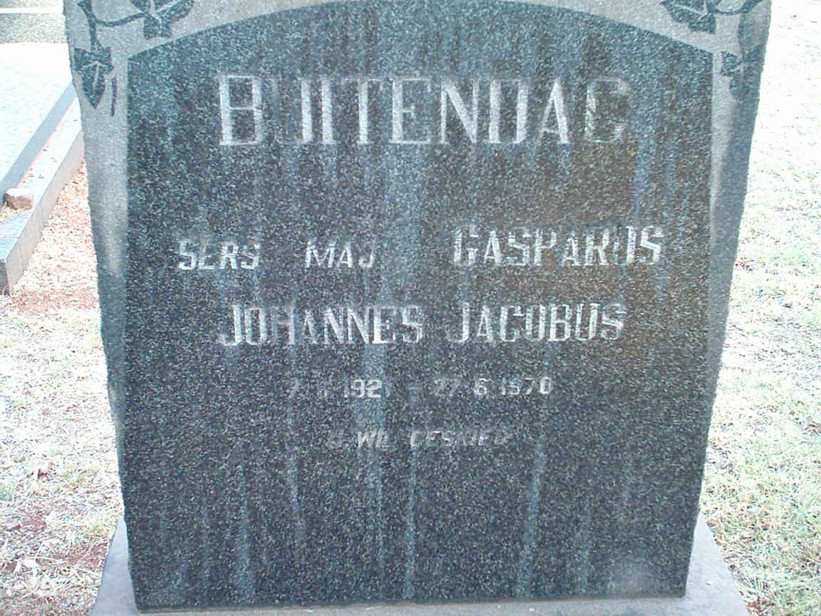 BUITENDAG Casparus Johannes Jacobus 1921-1970