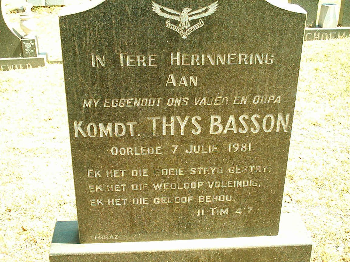 BASSON Thys -1981