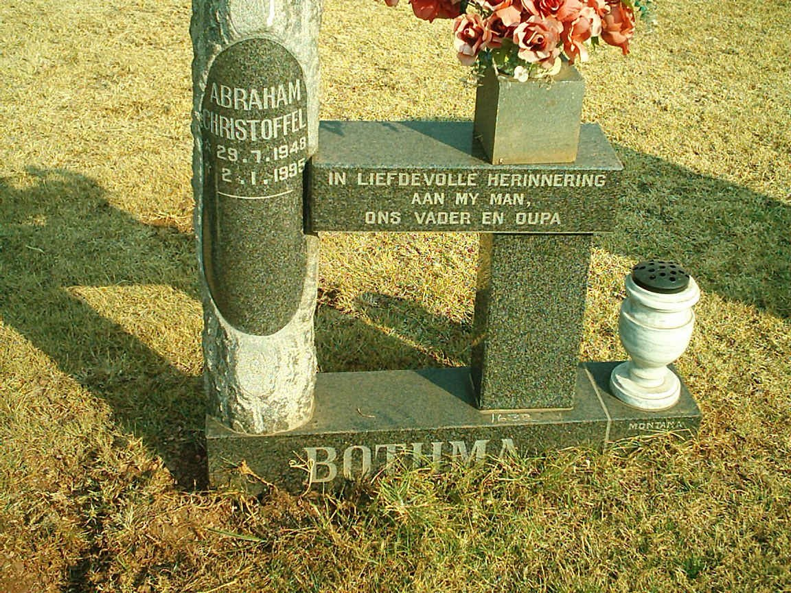 BOTHMA Abraham Christoffel 1948-1995