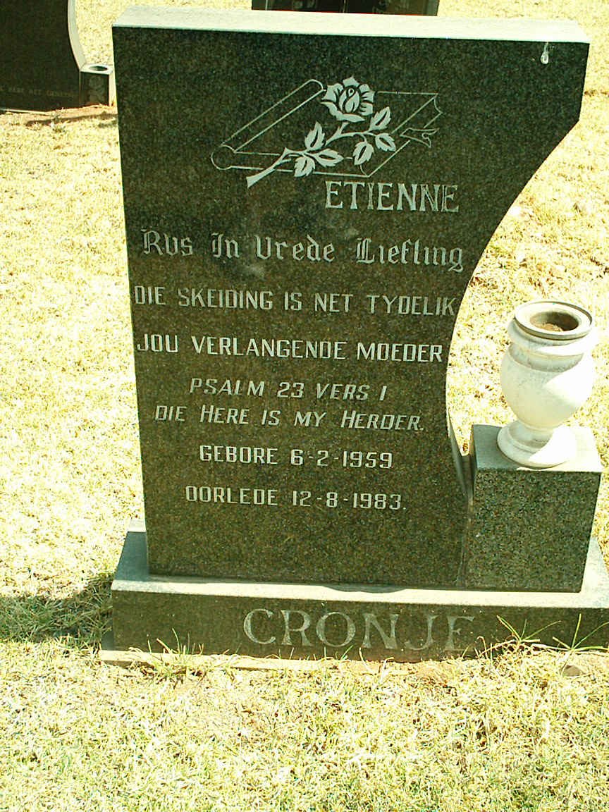 CRONJE Etienne 1959-1983