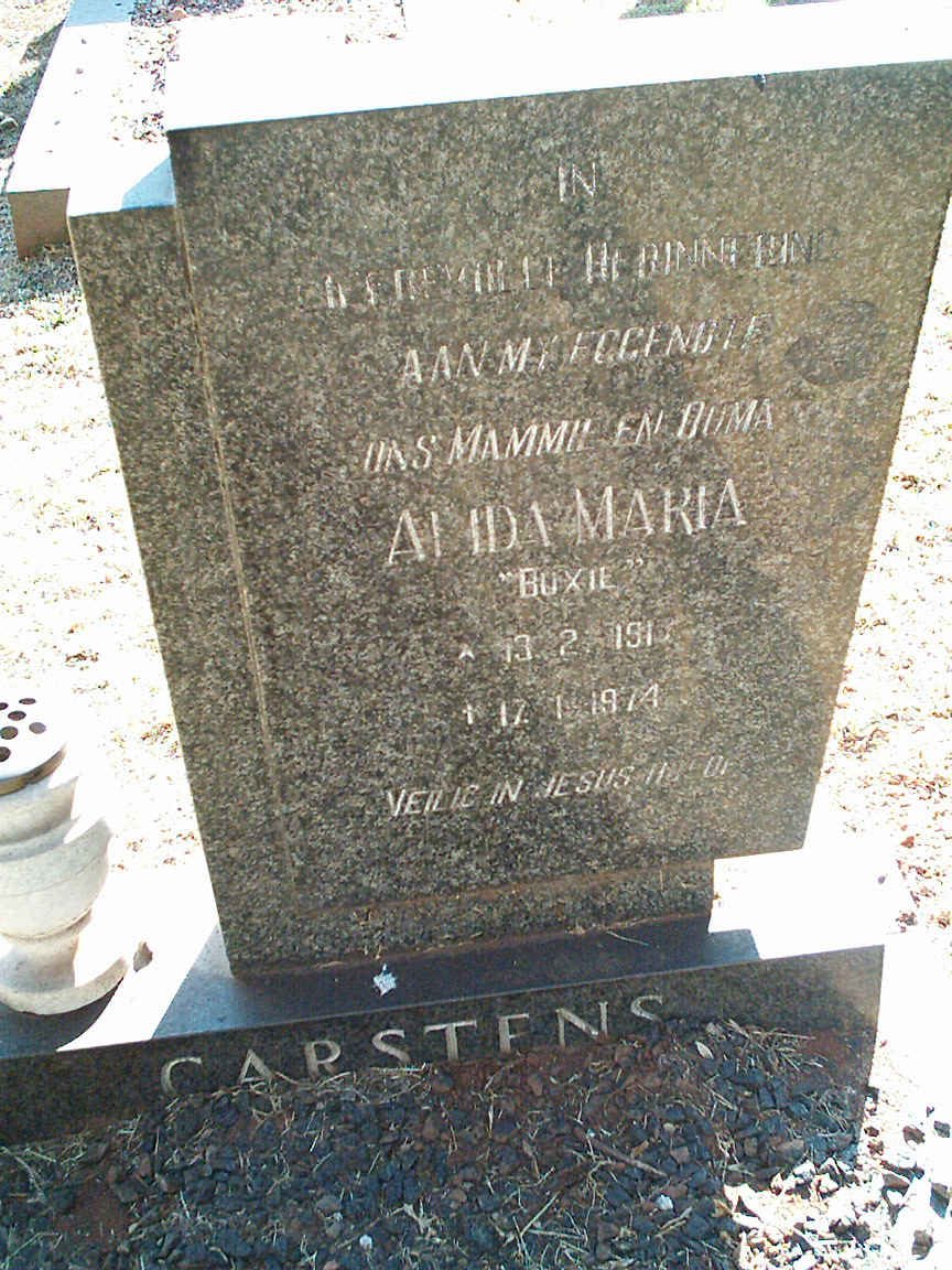 CARSTENS Alida Maria 191?-1974