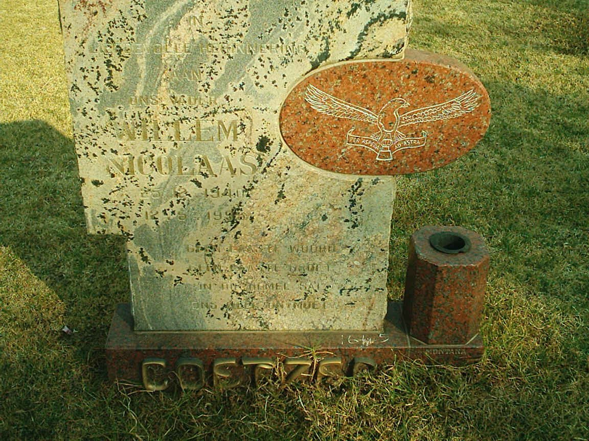 COETZER Willem Nicolaas 1940-1995
