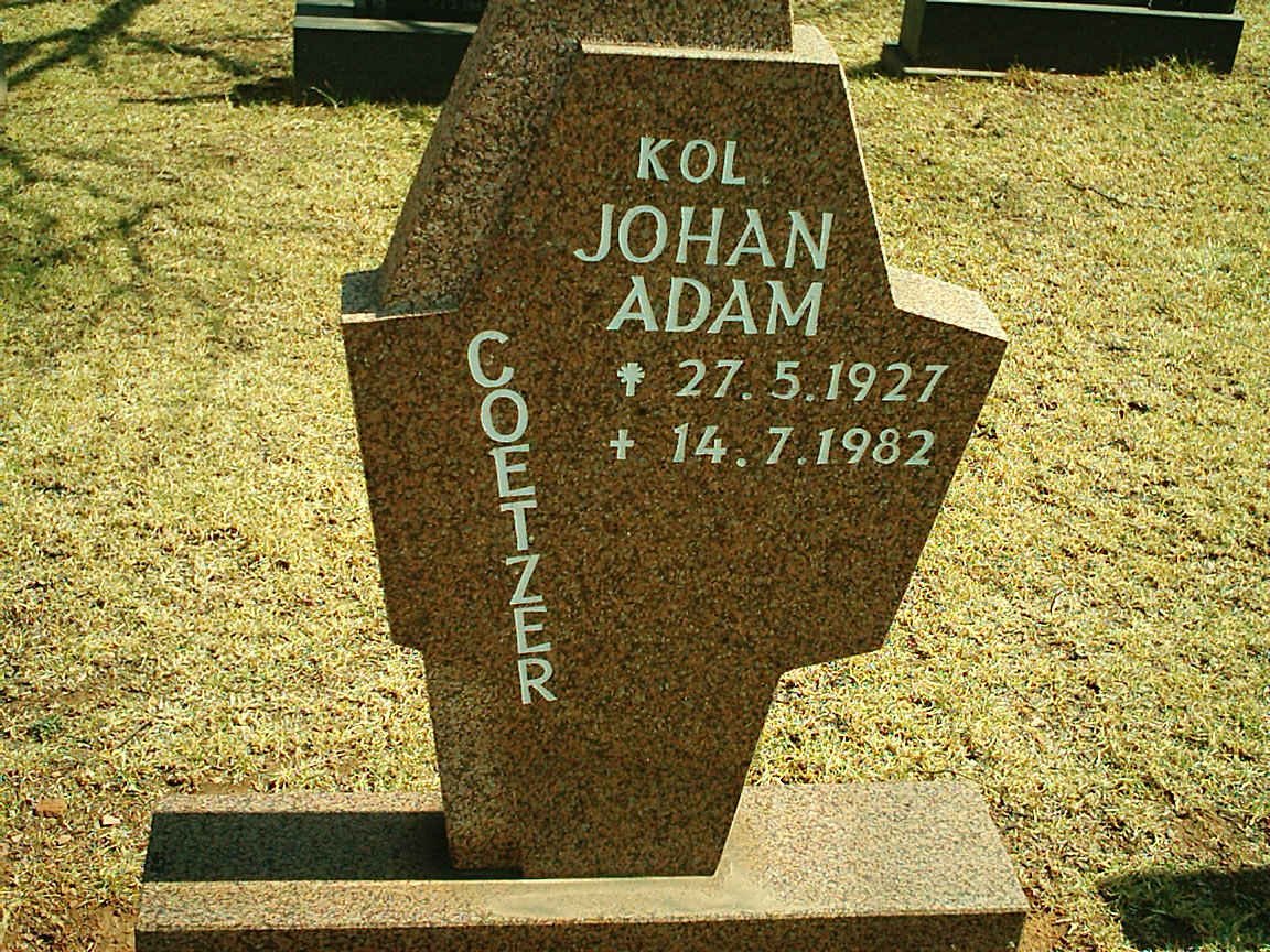 COETZER Johan Adam 1927-1982