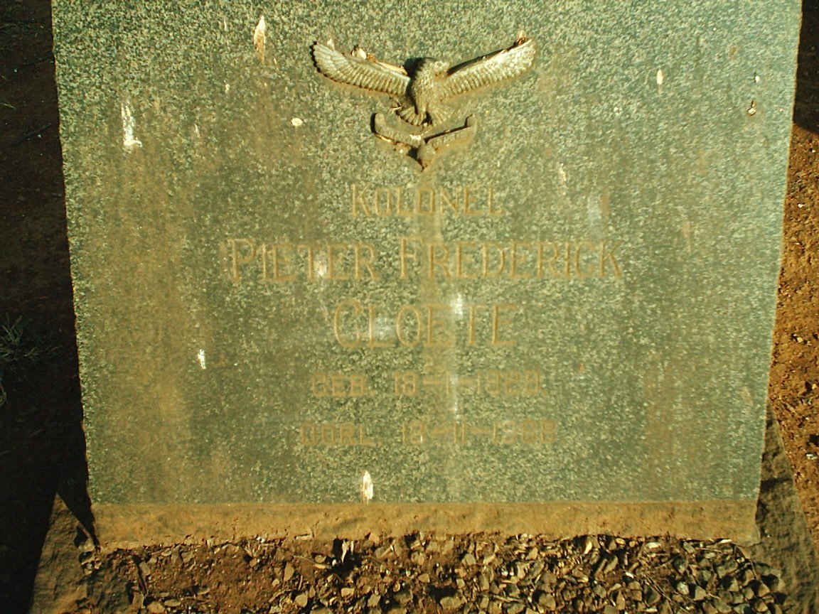 CLOETE Pieter Frederick 192?-19?8
